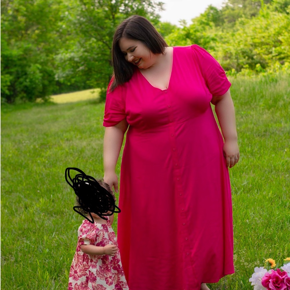 Ava & Viv Bright Pink Dress
